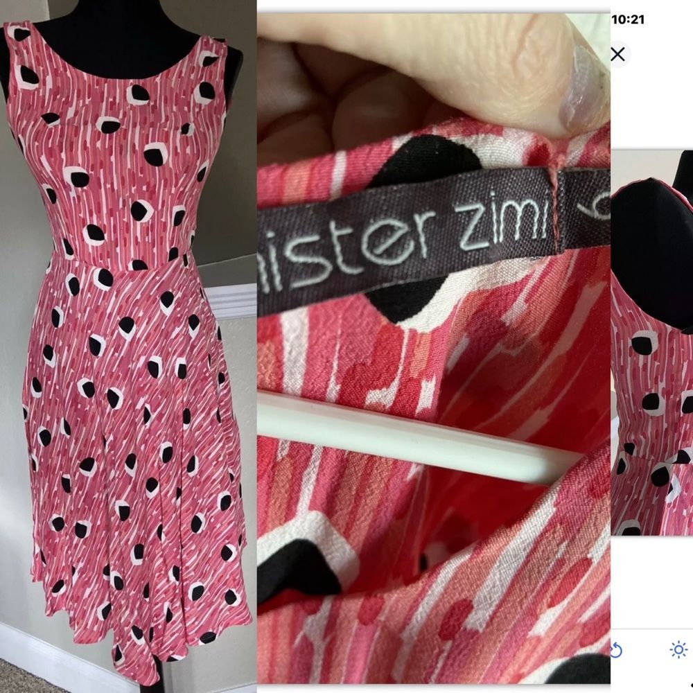 NEW NWOT Anthropologie mister zimi short mini printed sleeveless dress X… - Picture 3 of 12